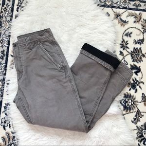 Eddie Bauer Men’s Fleece Lined Canvas Pants